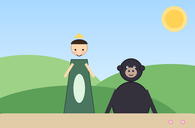 Ilustrasi dongeng Lutung Kasarung